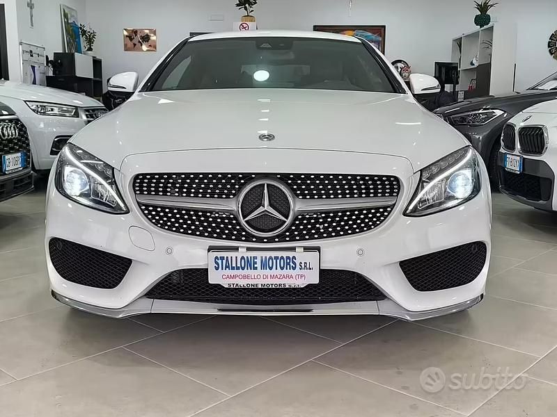 Usata Mercedes C220 Premium Plus 170 CV (125 kW) 2018 Bianco Coupé