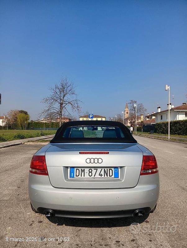 Usata Audi A4 Cabriolet 143 CV (105 kW) 2008 Grigio Cabrio