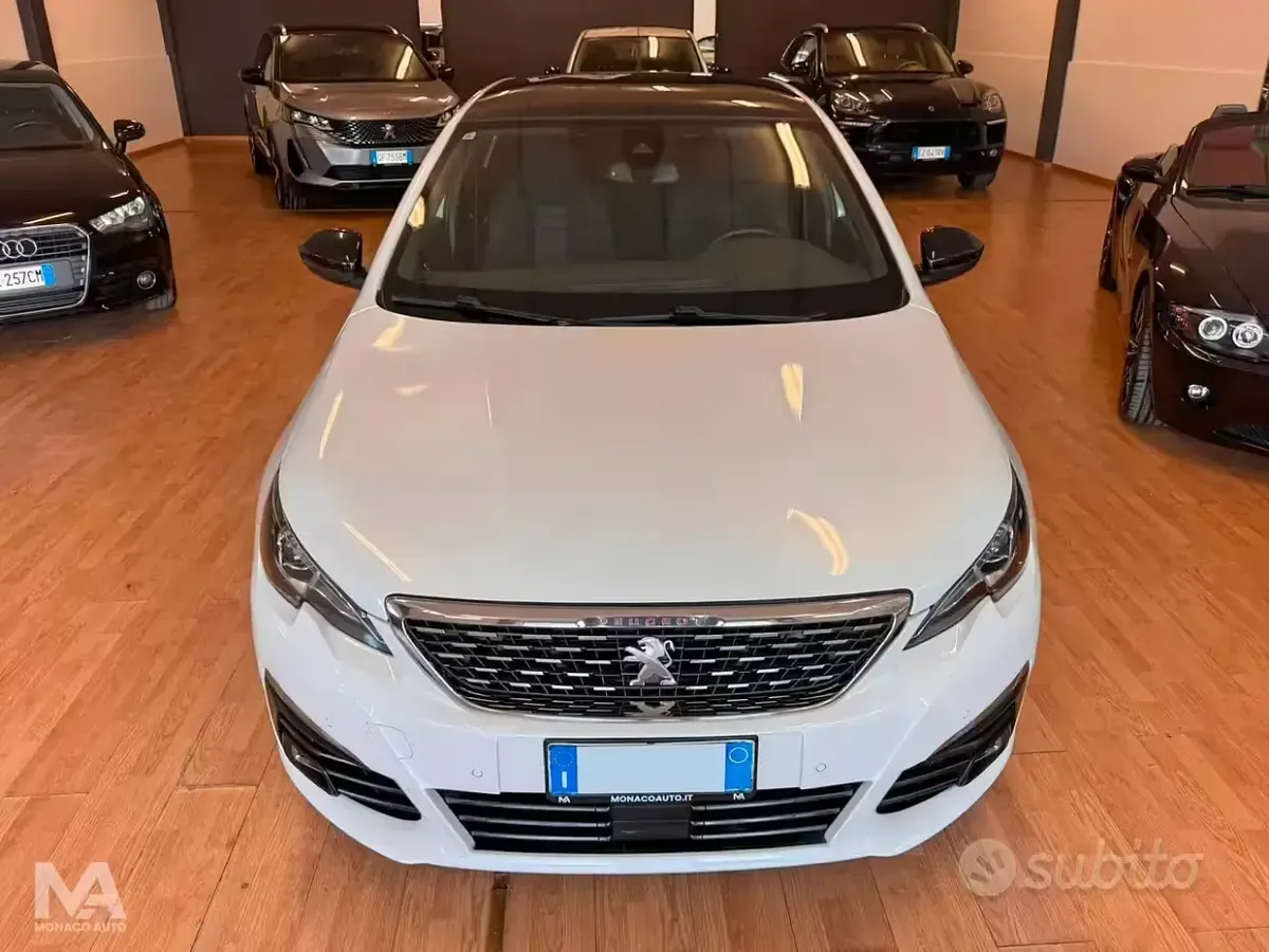 Usata Peugeot 308 GT-line 131 CV (96 kW) 2018 Bianco Berlina