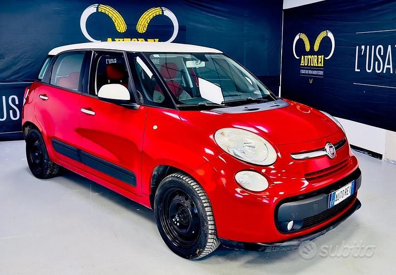 Usata Fiat 500L Living 105 CV (77 kW) 2013 Rosso Monovolume