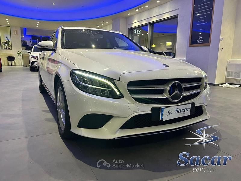 Usata Mercedes C220 194 CV (142 kW) 2019 Bianco Station wagon