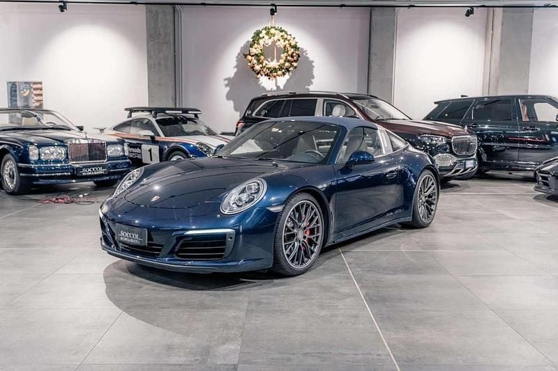 Usata Porsche 911 Targa 4S 420 CV (308 kW) 2016 Blu Cabrio
