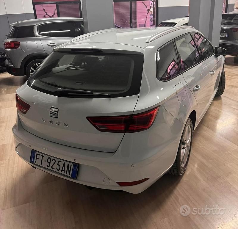 Usata Seat Leon 115 CV (84 kW) 2018 Bianco Station wagon