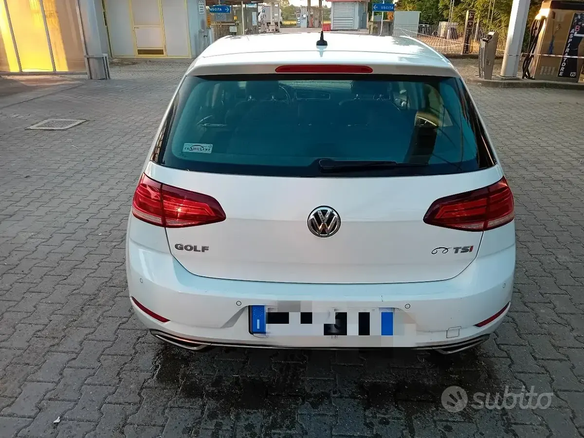 Usata VW Golf VII 125 CV (91 kW) 2017 Bianco Berlina