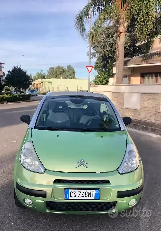 Usata Citroën C3 Pluriel 73 CV (53 kW) 2005 Verde Cabrio