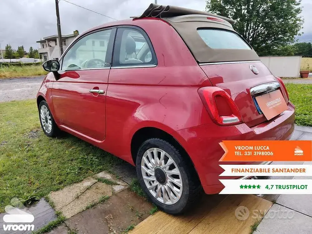 Usata Fiat 500C Lounge 69 CV (50 kW) 2017 Cabrio