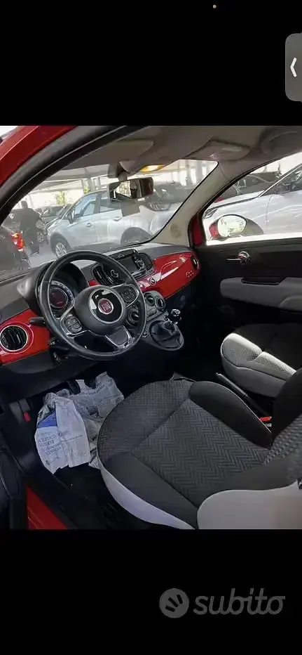 Usata Fiat 500 69 CV (50 kW) 2018 Rosso Berlina