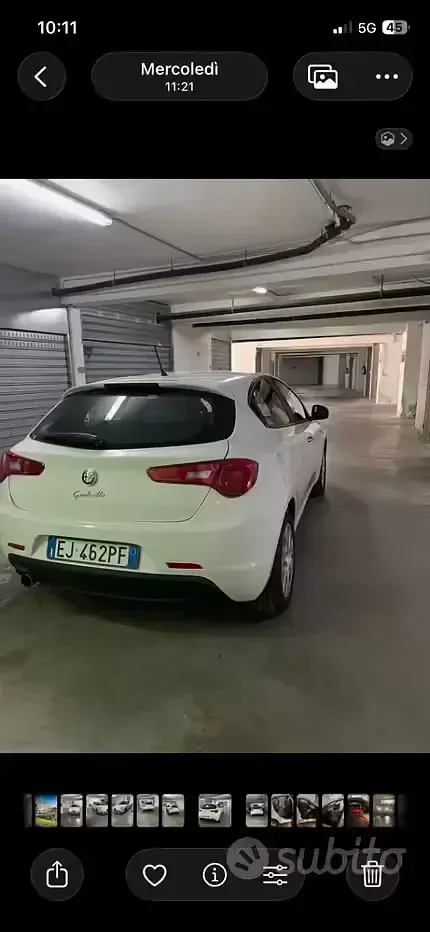 Usata Alfa Romeo Giulietta 105 CV (77 kW) 2011 Bianco Utilitaria