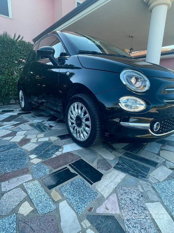 Usata Fiat 500 Lounge 95 CV (69 kW) 2018 Nero Utilitaria