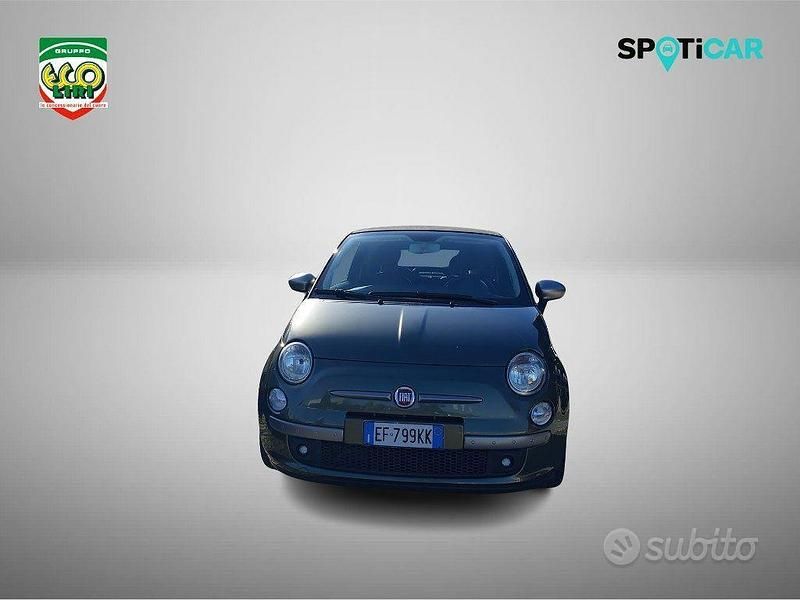 Usata Fiat 500C Lounge 95 CV (69 kW) 2010 Verde Cabrio