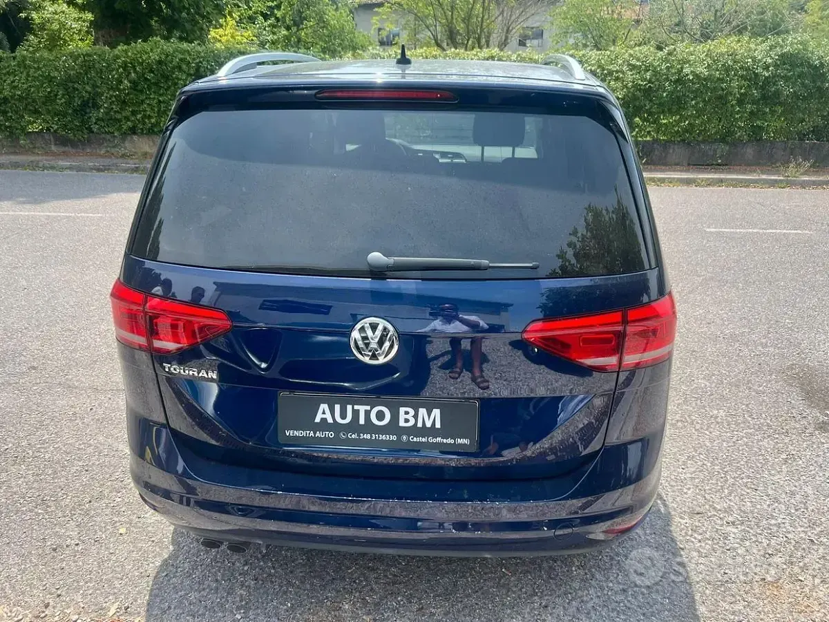 Usata VW Touran 150 CV (110 kW) 2018 Blu Monovolume