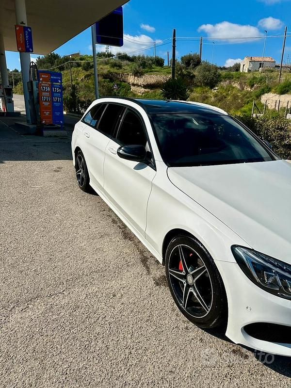 Usata Mercedes C220 Premium 170 CV (125 kW) 2016 Bianco Station wagon