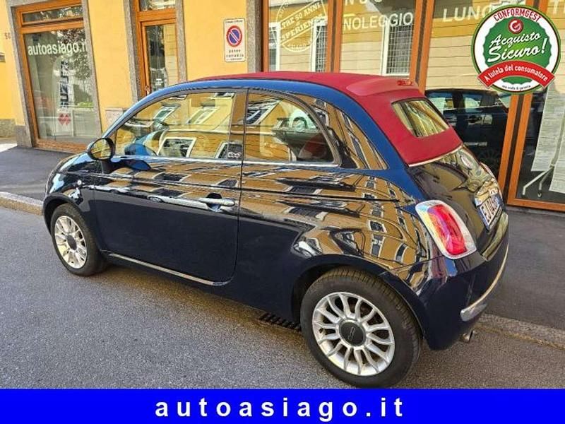 Usata Fiat 500C Lounge 86 CV (63 kW) 2011 Blu/azzurro Cabrio