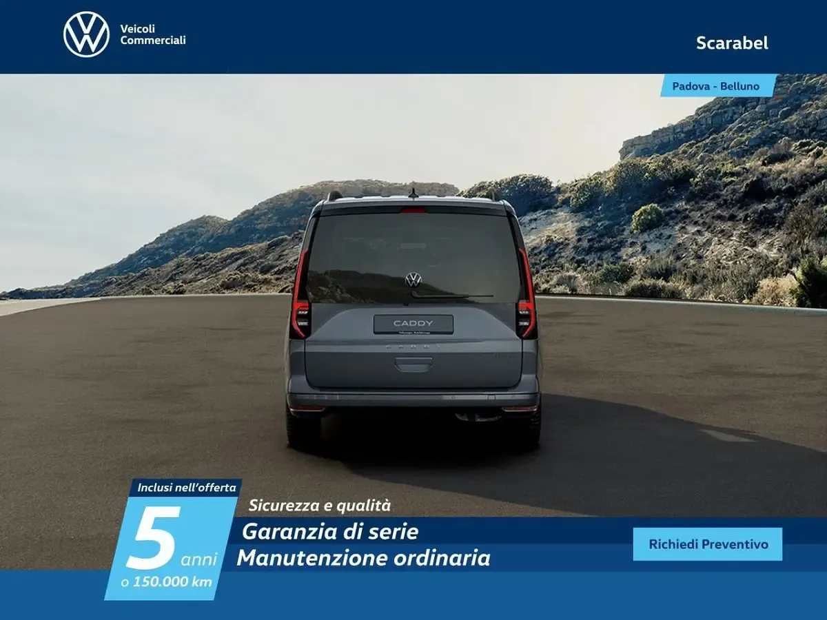 Nuova VW Caddy Maxi Life 149 CV (109 kW) 2026 Grigio Monovolume