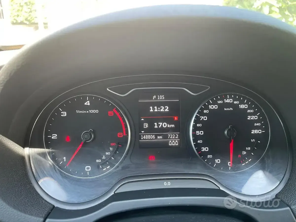 Usata Audi A3 150 CV (110 kW) 2014 Grigio Berlina