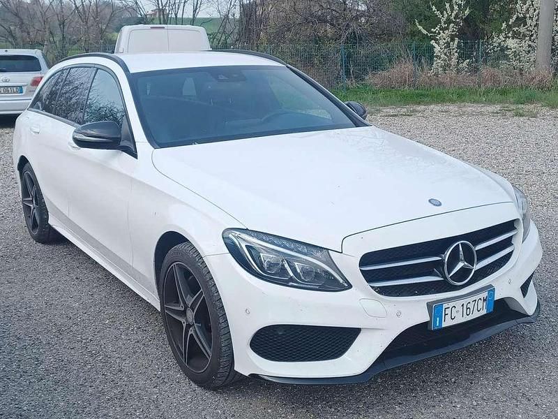 Usata Mercedes C220 Premium Plus 177 CV (130 kW) 2016 Bianco Station wagon