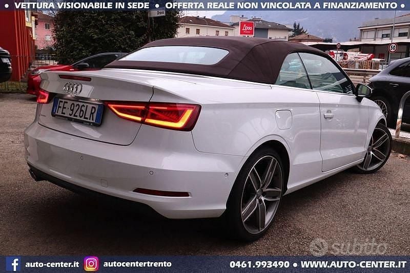 Usata Audi A3 Cabriolet Sport 150 CV (110 kW) 2016 Bianco Cabrio
