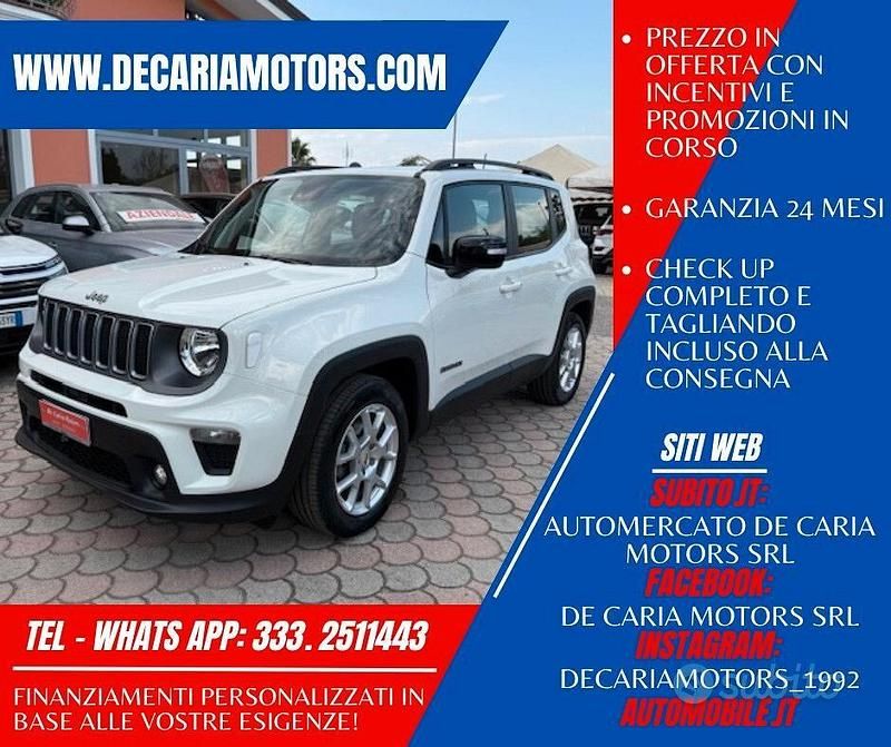 Usata Jeep Renegade Limited 130 CV (95 kW) 2022 Bianco SUV