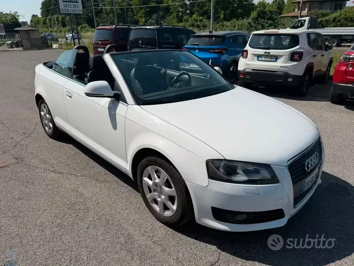 Usata Audi A3 Cabriolet Attraction 140 CV (102 kW) 2008 Bianco Cabrio