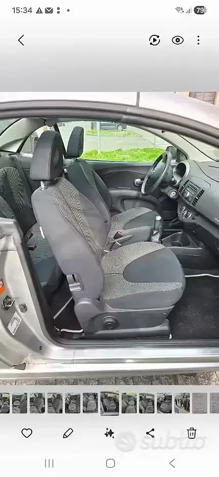Usata Nissan Micra C+C 88 CV (64 kW) 2009 Grigio Cabrio