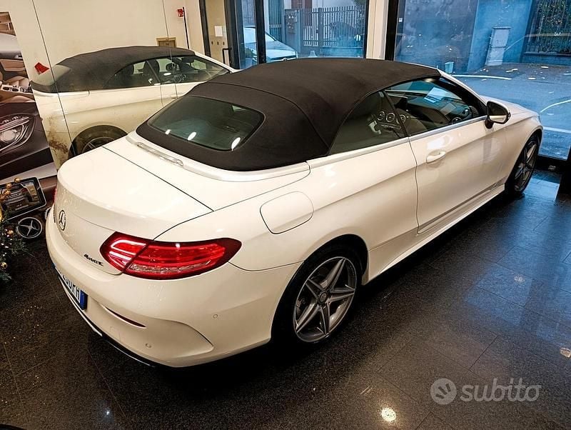 Usata Mercedes C220 Premium 170 CV (125 kW) 2017 Bianco Cabrio