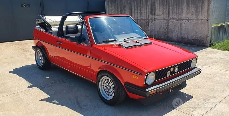 Usata VW Golf Cabriolet Karmann 70 CV (51 kW) 1981 Rosso Cabrio