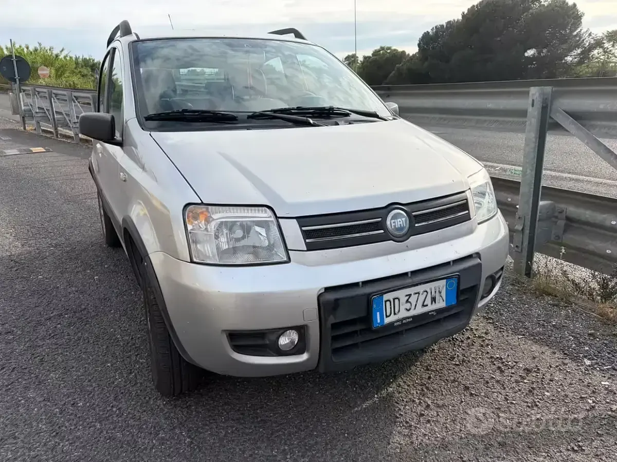 Usado Fiat Panda 4x4 Climbing 69 CV (50 kW) 2007 Gris Utilitario