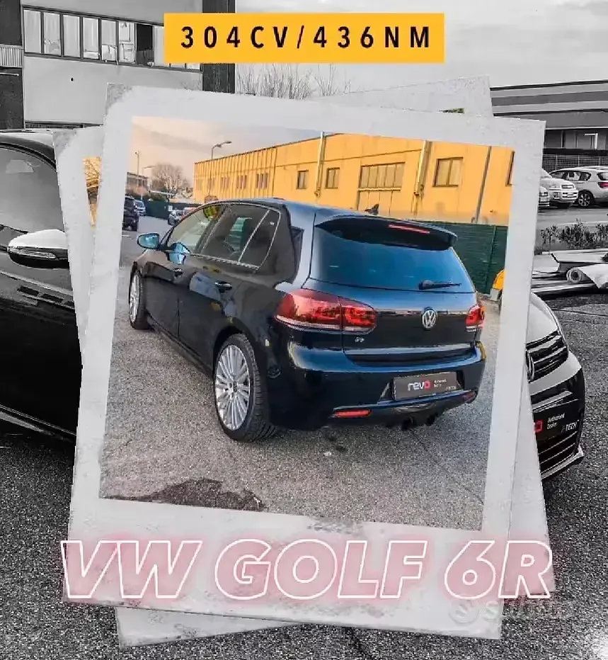 Usata VW Golf VI R 270 CV (198 kW) 2010 Nero Utilitaria