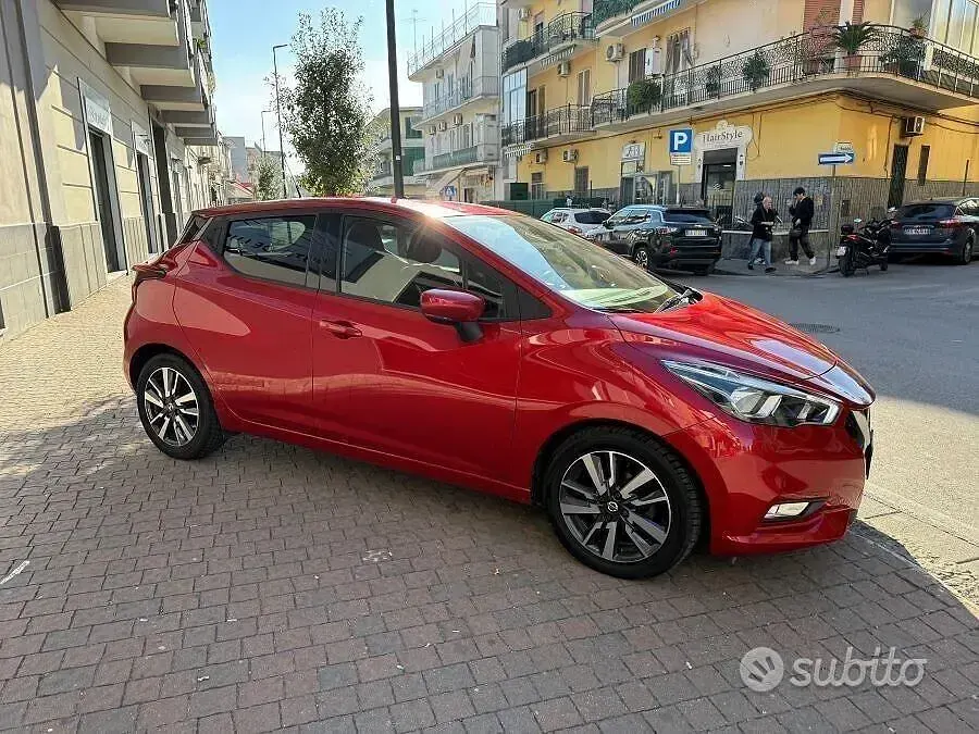 Usata Nissan Micra Tekna 90 CV (66 kW) 2020 Rosso Utilitaria