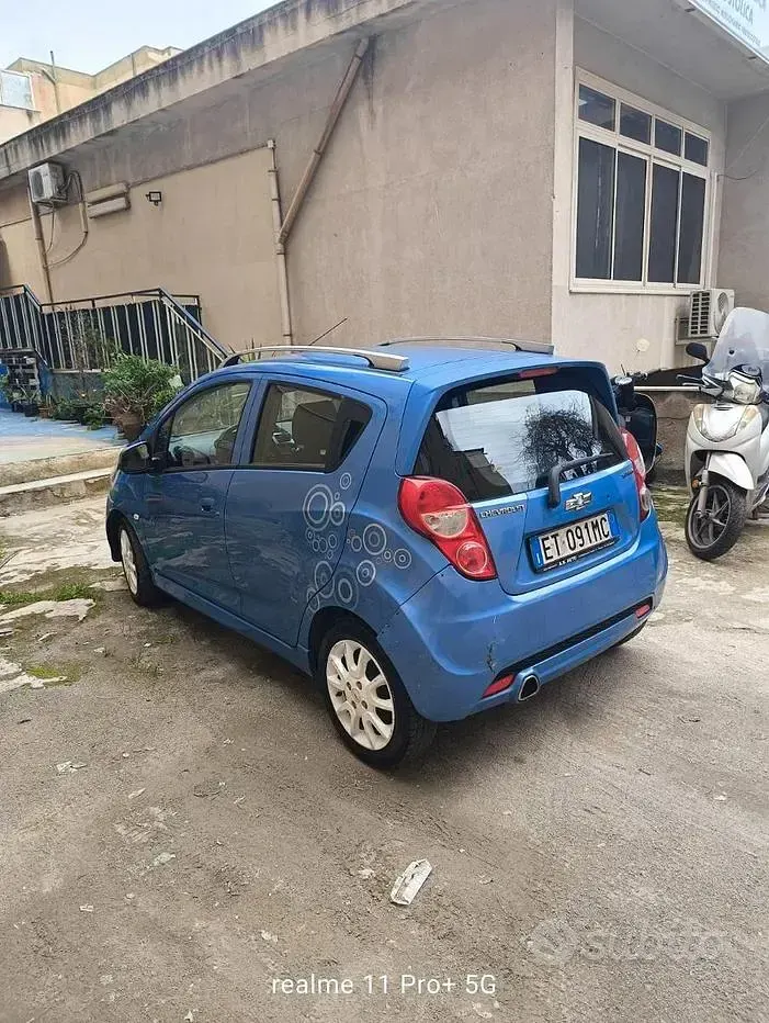 Begagnad Chevrolet Spark 68 HK (50 kW) 2014 Blå Halvkombi