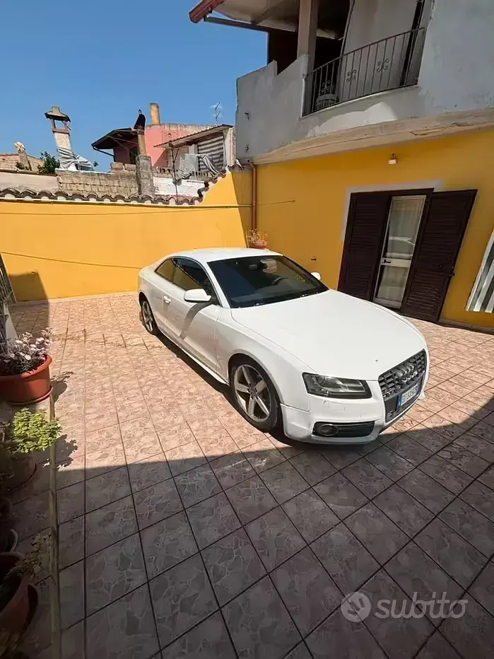 Usata Audi A5 S-Line 170 CV (125 kW) 2010 Bianco Coupé