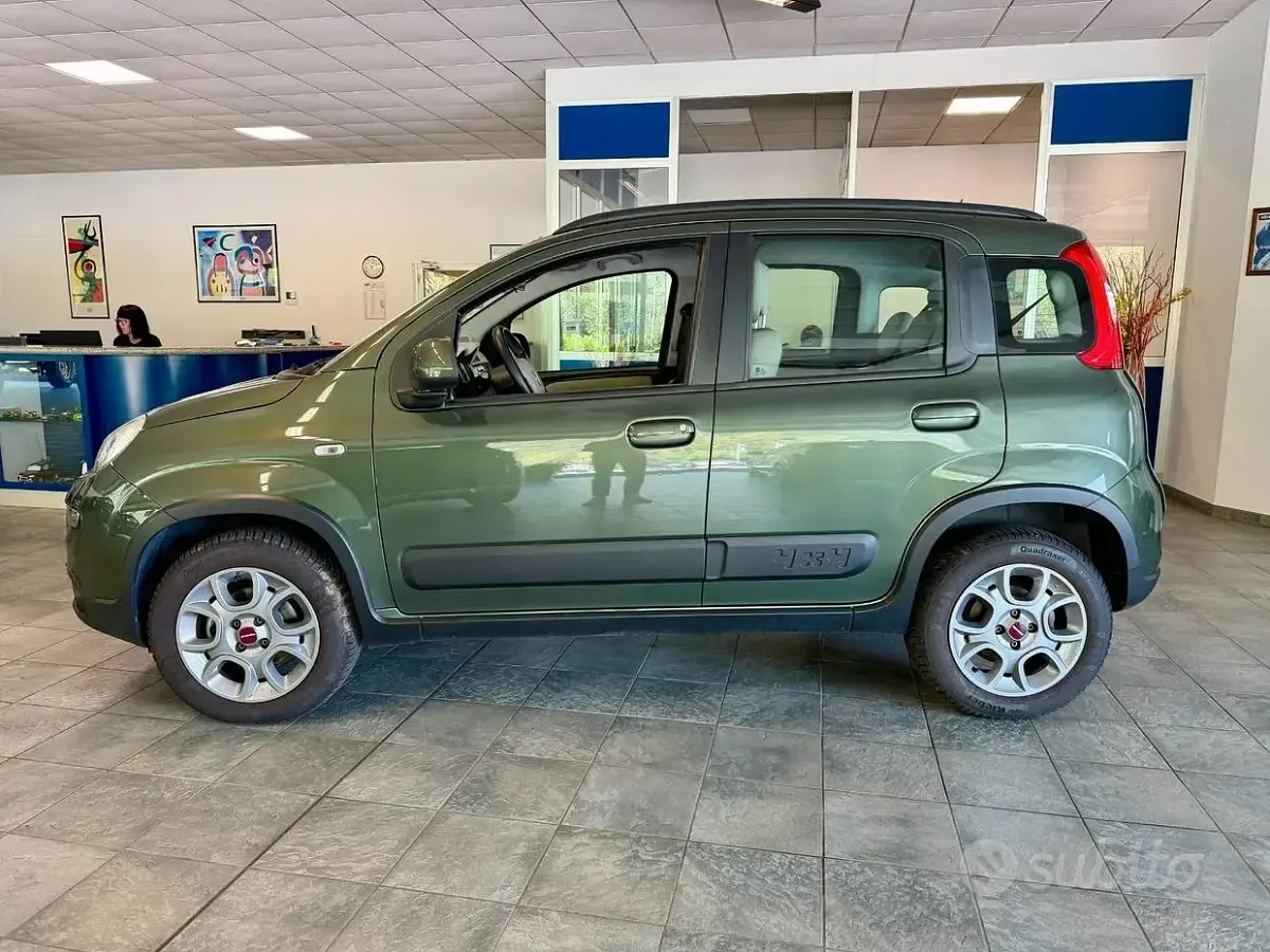 Usata Fiat Panda 4x4 S 86 CV (63 kW) 2014 Verde Utilitaria