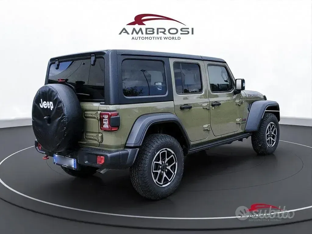 Nuova Jeep Wrangler Rubicon 273 CV (200 kW) 2026 Verde SUV