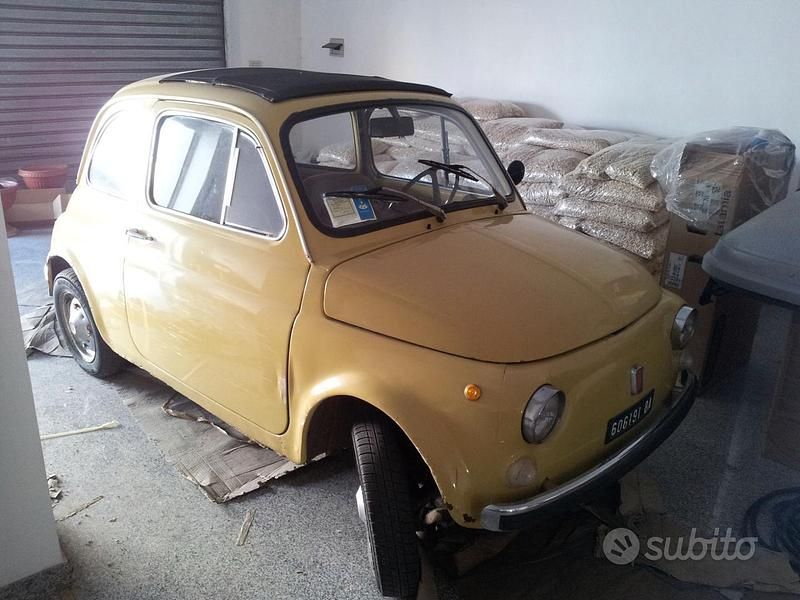 Usata Fiat 500 1970 Giallo Utilitaria