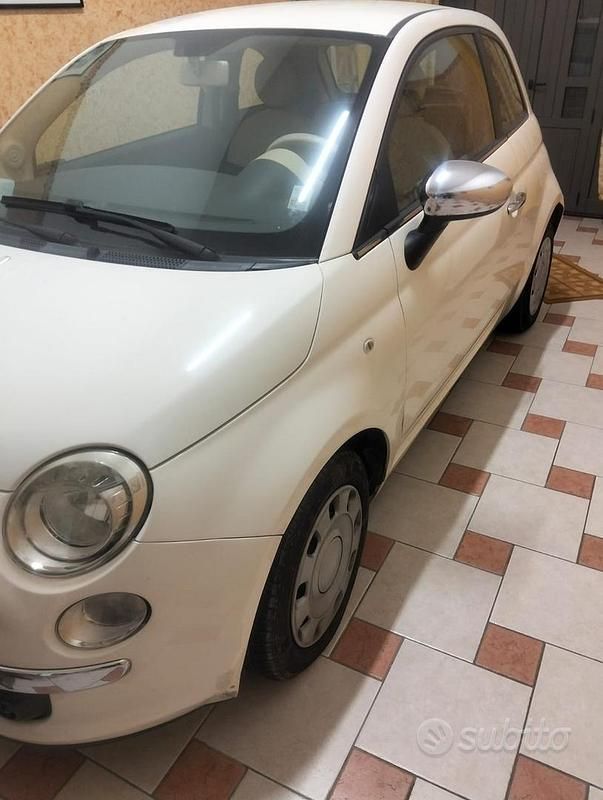 Usata Fiat 500 69 CV (50 kW) 2009 Bianco Cabrio