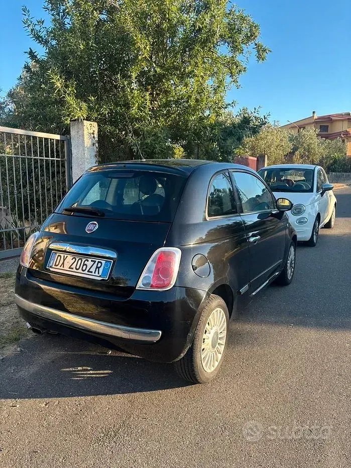 Usata Fiat 500 69 CV (50 kW) 2009 Nero Cabrio