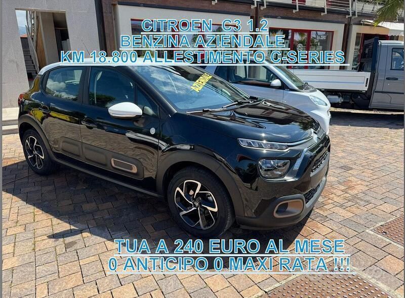 Nero Usata 2023 Citroën C3 PureTech Due volumi | 14.590 € (Buon prezzo) - Immagine 1/4