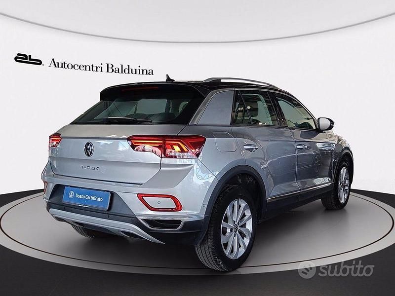 Usata VW T-Roc Style 110 CV (80 kW) 2022 Pyrit silver met/tetto nero me SUV
