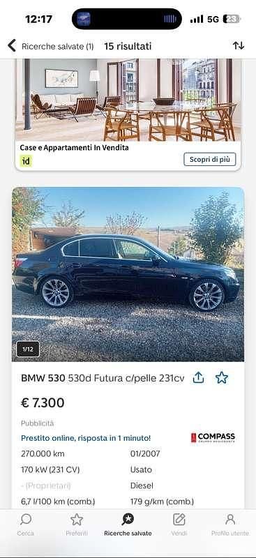Usata BMW 530 235 CV (172 kW) 2007 Berlina