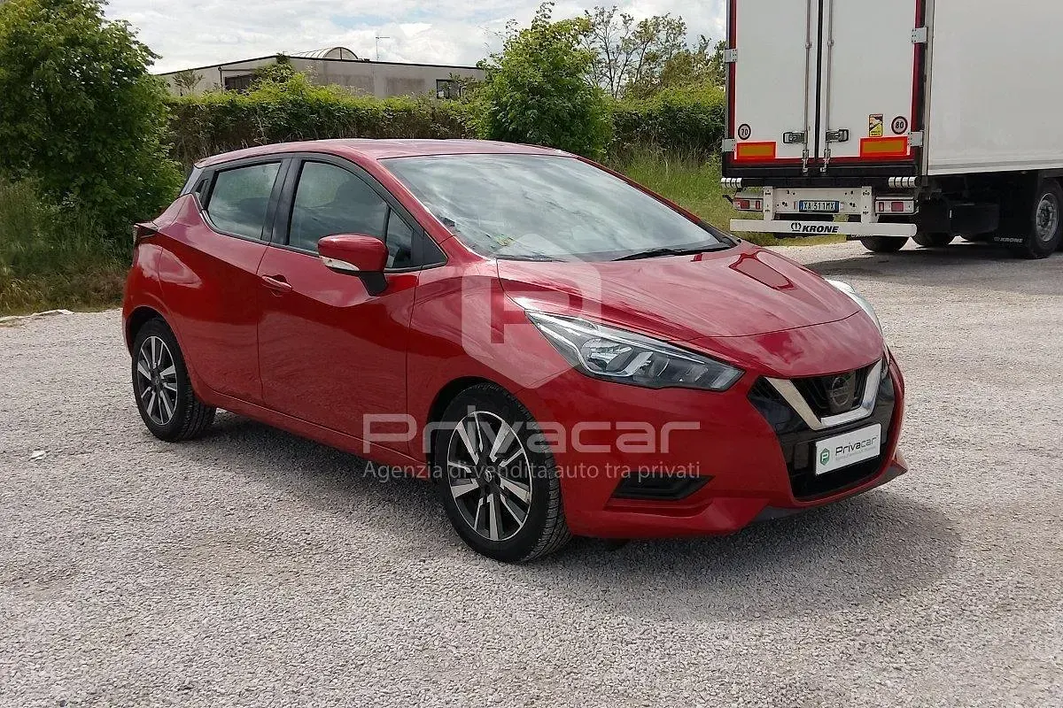 Usata Nissan Micra Acenta 90 CV (66 kW) 2019 Rosso Utilitaria