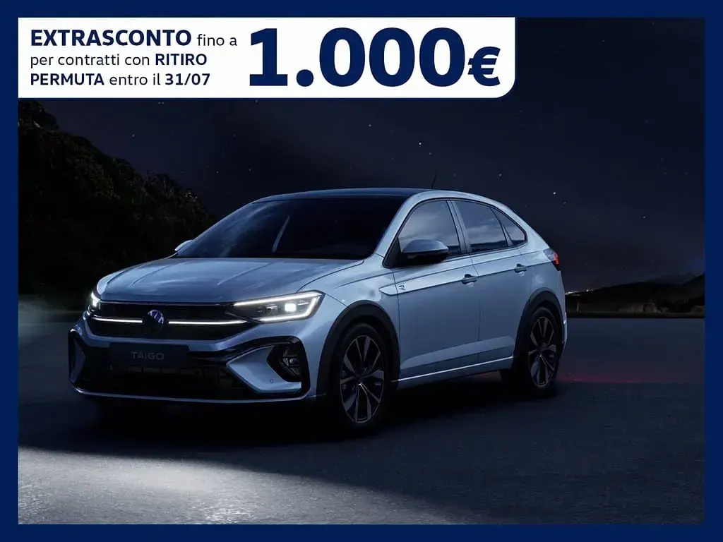 Nuova VW Taigo R-line Plus 116 CV (85 kW) 2026 Reflex silver metallizzato SUV