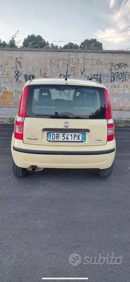Usata Fiat Panda 69 CV (50 kW) 2008 Giallo Utilitaria