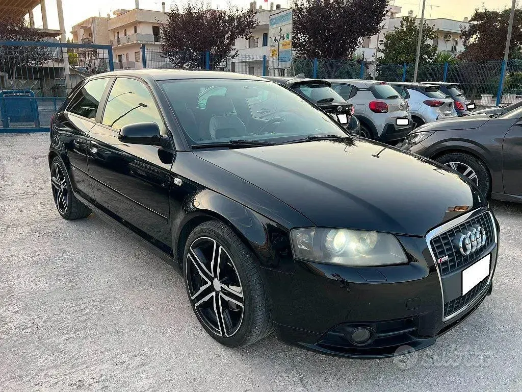 Usata Audi A3 S-Line 170 CV (125 kW) 2007 Nero Utilitaria
