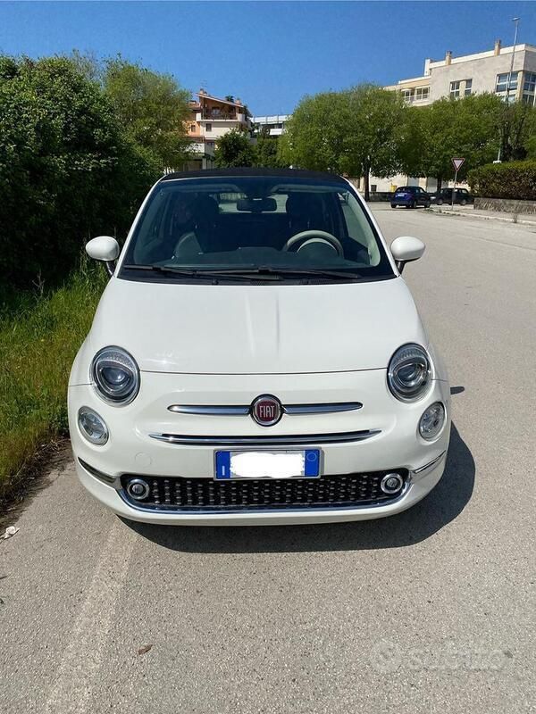 Bianco Usata 2015 Fiat 500 Cabrio | 9000 € (Buon prezzo) - Immagine 1/4