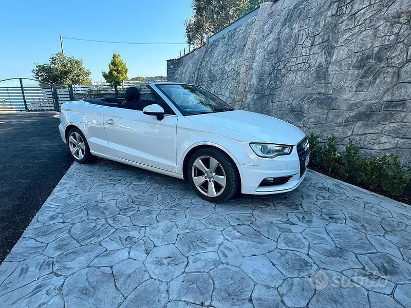 Usata Audi A3 Cabriolet Ambition 110 CV (80 kW) 2016 Bianco Cabrio