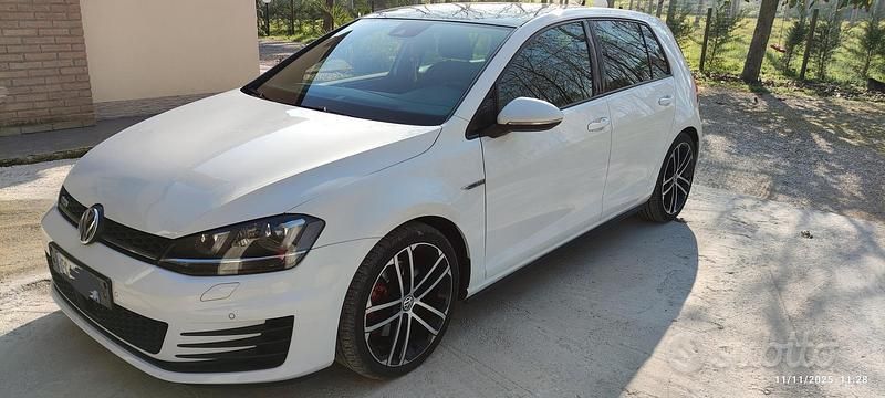 Usata VW Golf VII GTD 184 CV (135 kW) 2015 Bianco Berlina