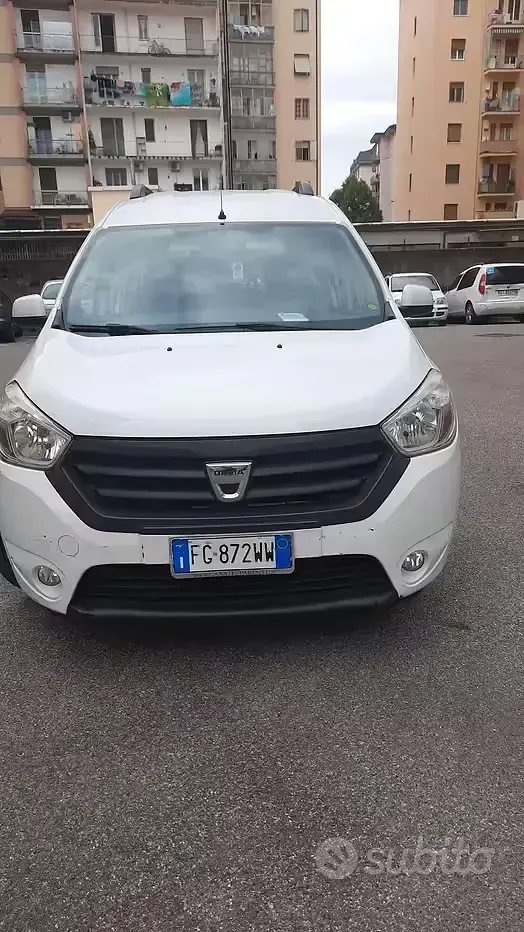 Usata Dacia Dokker 102 CV (75 kW) 2017 Bianco Monovolume