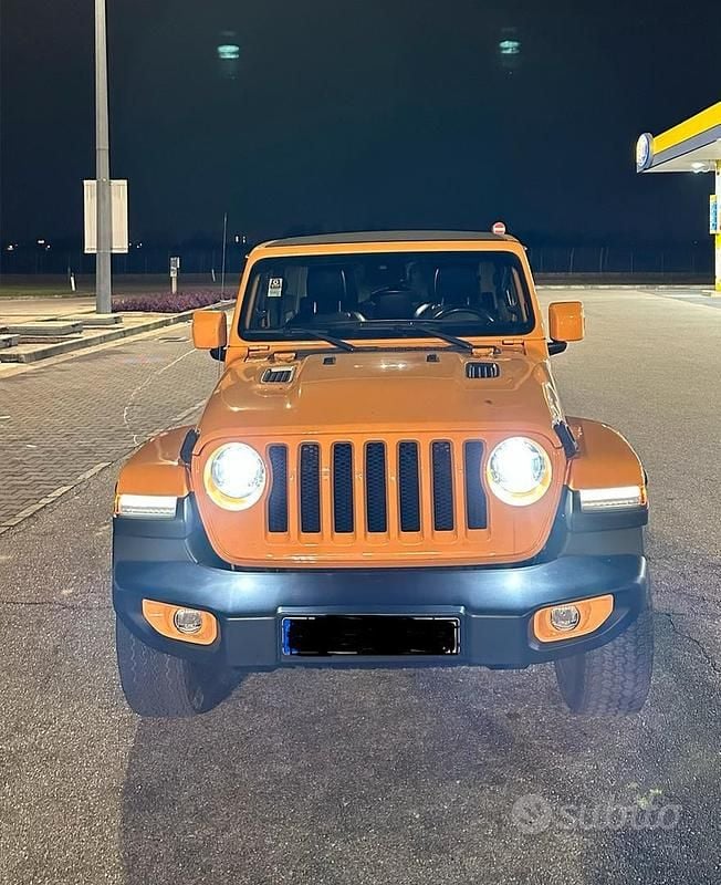 Occasion Jeep Wrangler Sahara 272 PK (200 kW) 2022 Geel SUV