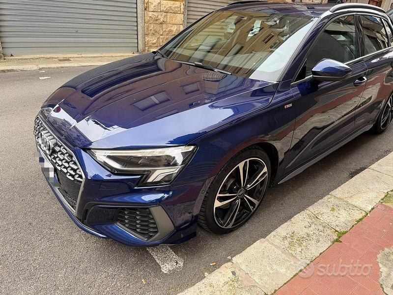 Usata Audi A3 S-Line 150 CV (110 kW) 2021 Blu Berlina