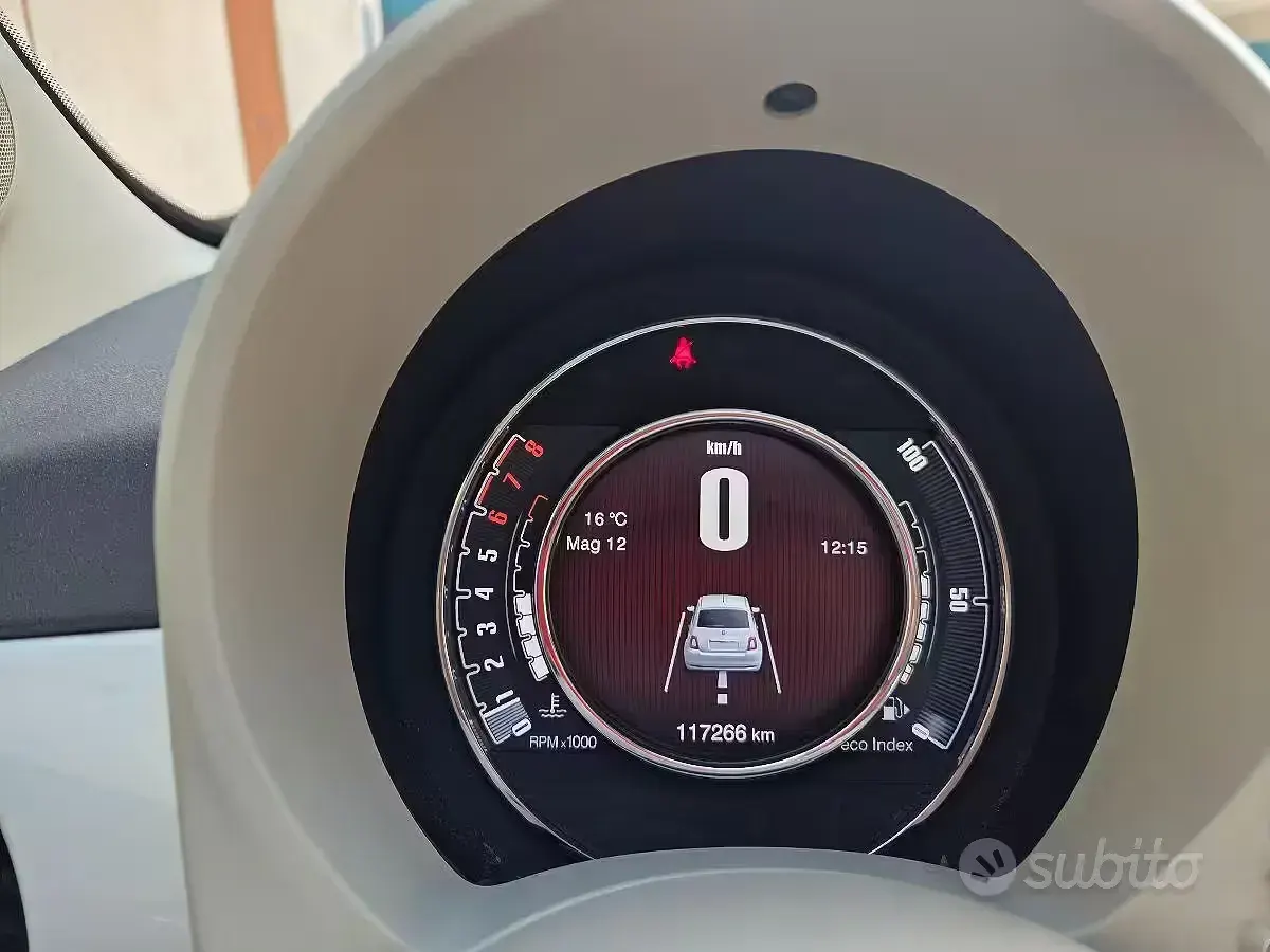 Usata Fiat 500 Lounge 69 CV (50 kW) 2016 Bianco Berlina